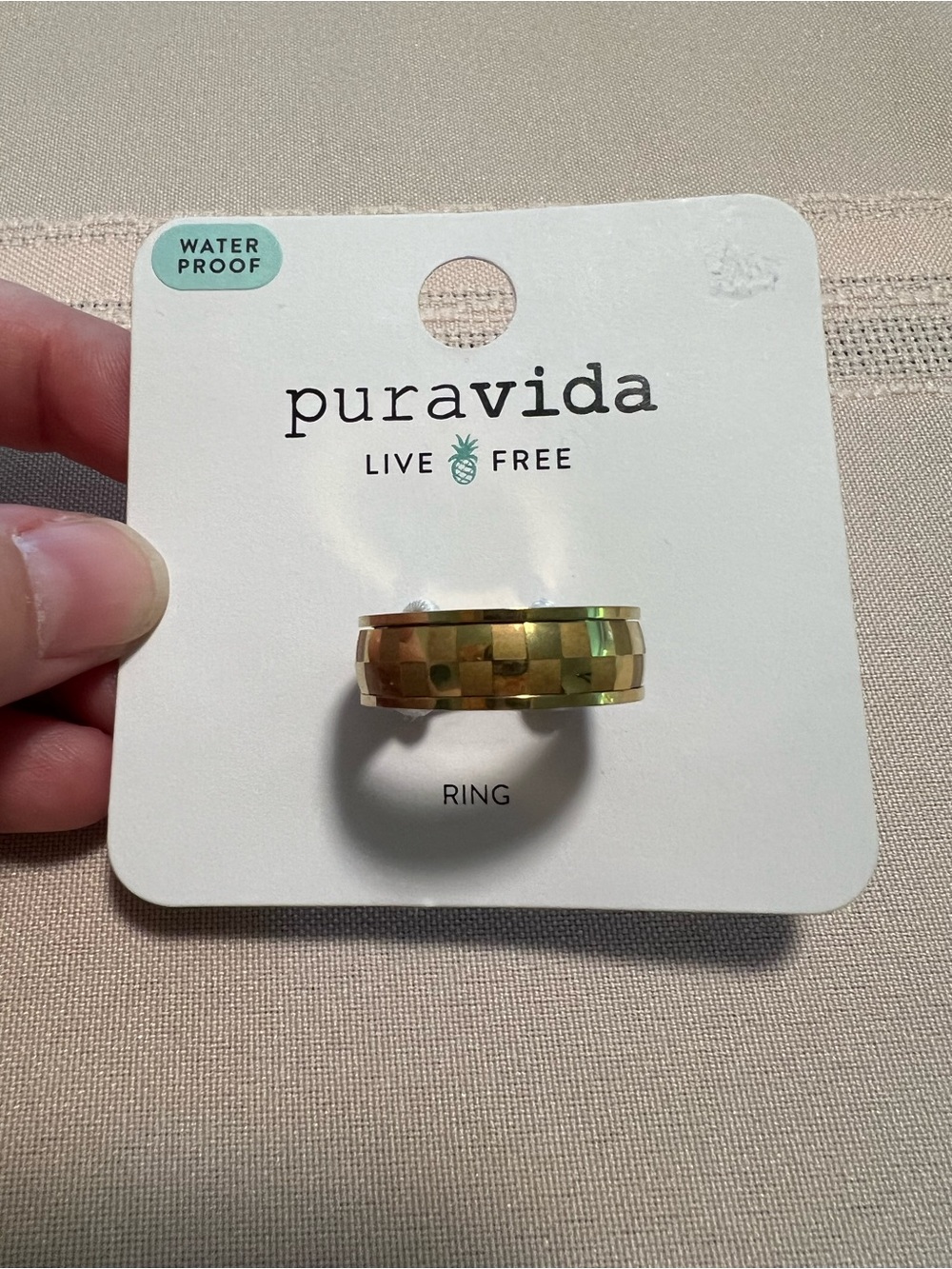 Pura Vida Spinner Ring Size 8